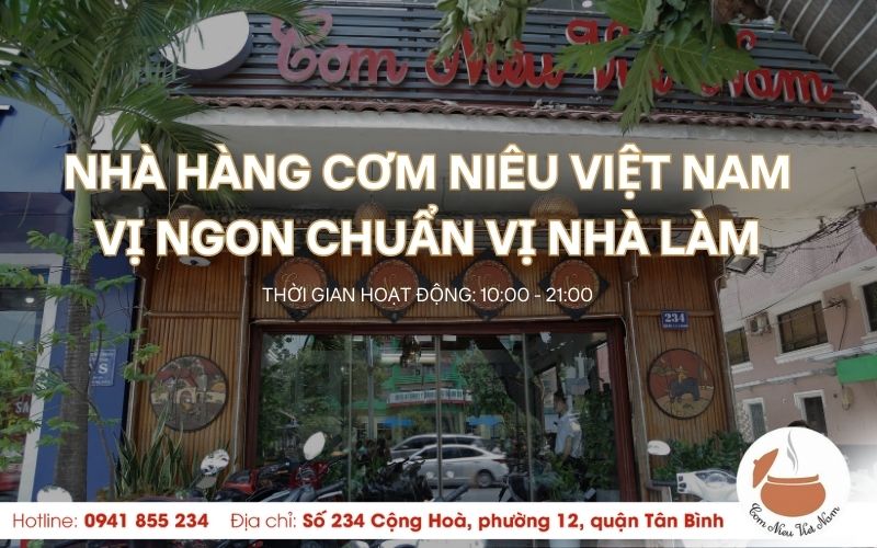 Nhà hàng Cơm Niêu Việt Nam ngon chuẩn vị nhà làm